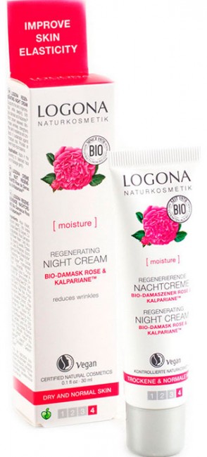 Logona Ночной крем для лица Regenerating Night Cream, 30 мл