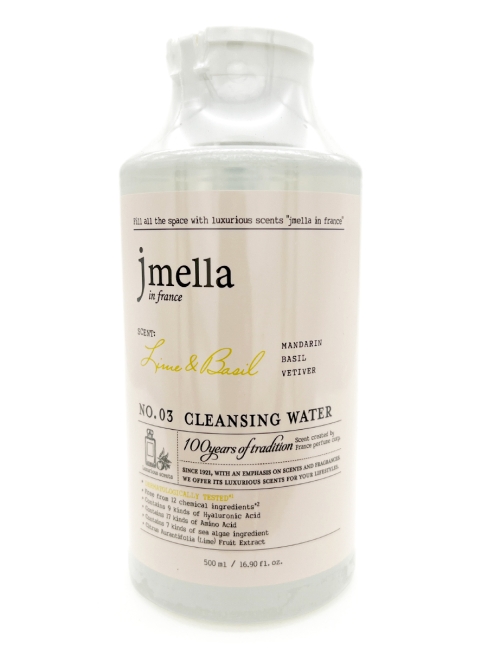 Jmella Мицеллярная вода Лайм и Базилик N0.03 In France Lime & Basil Cleansing Water, 500 мл Jmella Мицеллярная вода Лайм и Базилик N0.03 In France Lime & Basil Cleansing Water, 500 мл