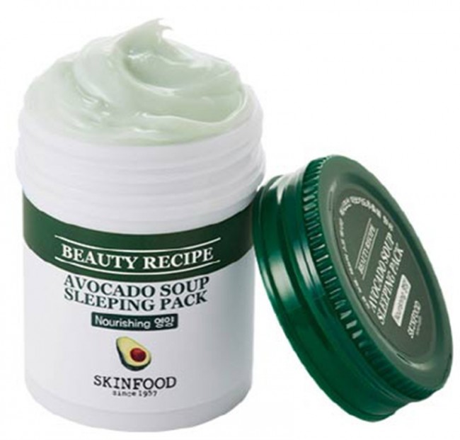 SKINFOOD Beauty Recipe Avocado Soup Sleeping Pack Ночная маска с экстрактом авокадо, 88 мл SKINFOOD Beauty Recipe Avocado Soup Sleeping Pack Ночная маска с экстрактом авокадо, 88 мл