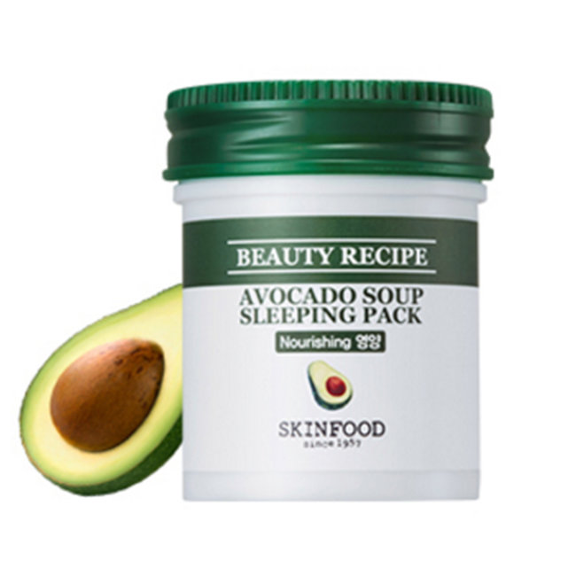 SKINFOOD Beauty Recipe Avocado Soup Sleeping Pack Ночная маска с экстрактом авокадо, 88 мл SKINFOOD Beauty Recipe Avocado Soup Sleeping Pack Ночная маска с экстрактом авокадо, 88 мл