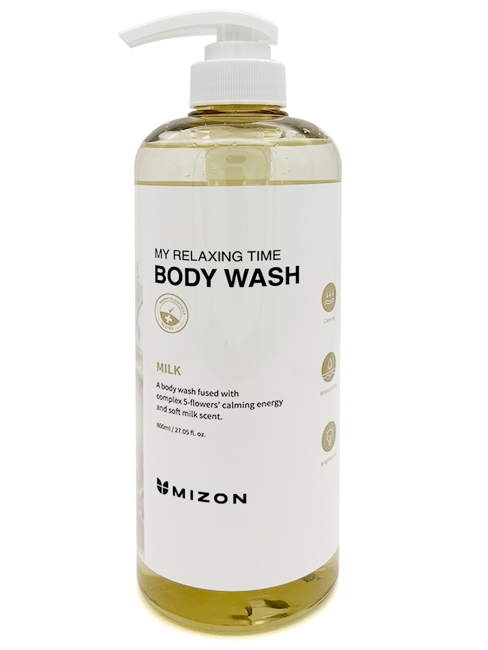 Mizon Гель для душа расслабляющий с экстрактом молочного протеина My Relaxing Time Body Wash Milk, 800 мл