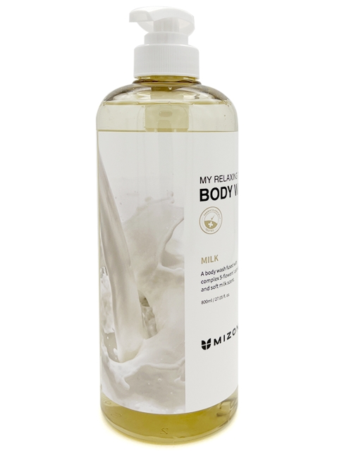 Mizon Гель для душа расслабляющий с экстрактом молочного протеина My Relaxing Time Body Wash Milk, 800 мл