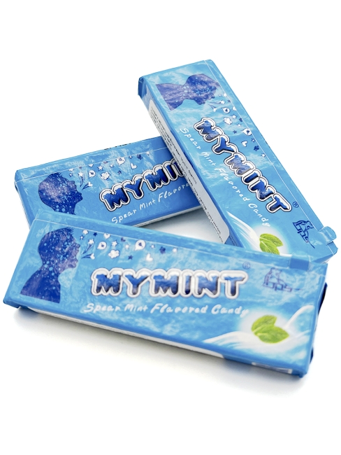 Boonprasert Конфета жевательная со вкусом перечной мяты My Mint Spearmint Flavoured Candy, 3 шт. х 32 г
