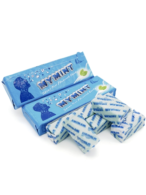 Boonprasert Конфета жевательная со вкусом перечной мяты My Mint Spearmint Flavoured Candy, 3 шт. х 32 г