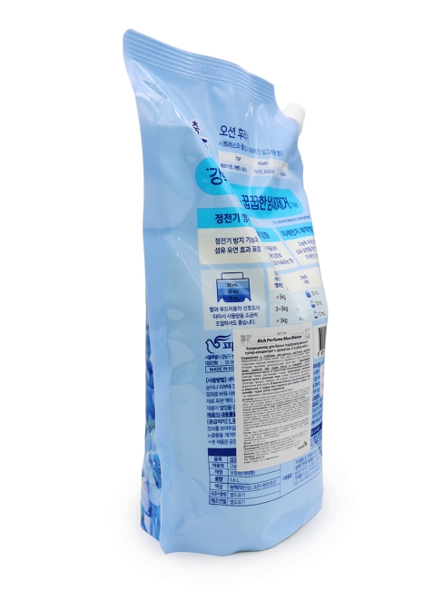 Pigeon Кондиционер для белья парфюмированный супер-концентрат с ароматом голубого неба Rich Perfume Blue Bianca, 1600 мл Pigeon Кондиционер для белья парфюмированный супер-концентрат с ароматом голубого неба Rich Perfume Blue Bianca, 1600 мл