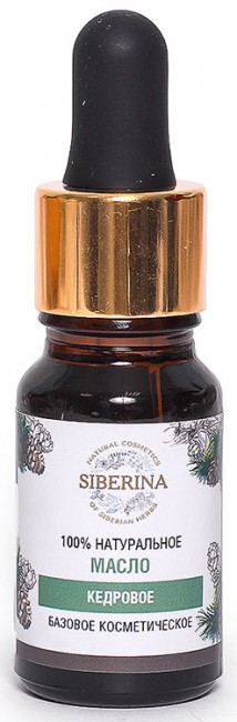 Siberina Масло кедра нераф., 10 мл Siberina Масло кедра нераф., 10 мл
