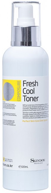 Skindom Тоник для лица освежающий Fresh Cool Toner, 220 мл Skindom Тоник для лица освежающий Fresh Cool Toner, 220 мл