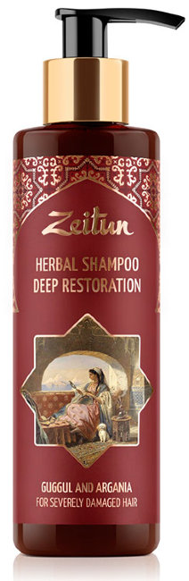 Zeitun Набор "Экстренное восстановление волос" фито-шампунь 200 мл, фито-бальзам 200 мл, крем-уход 50 мл