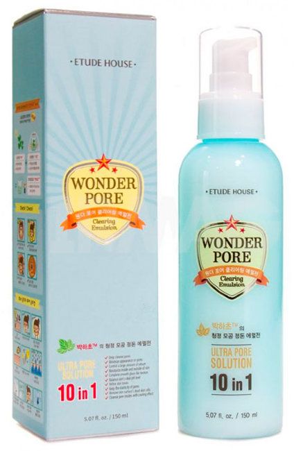 ETUDE HOUSE Wonder Pore Clearing Emulsion Очищающая эмульсия для кожи с расширенными порами, 150 мл