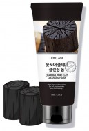 Lebelage Charcoal Pore Clay Cleansing Foam Пенка для умывания с углем, сужающая поры, 180 мл