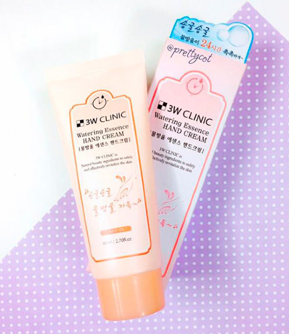 3W Clinic Watering Essence Hand Cream Глубокоувлажняющая эссенция для рук, 80 мл