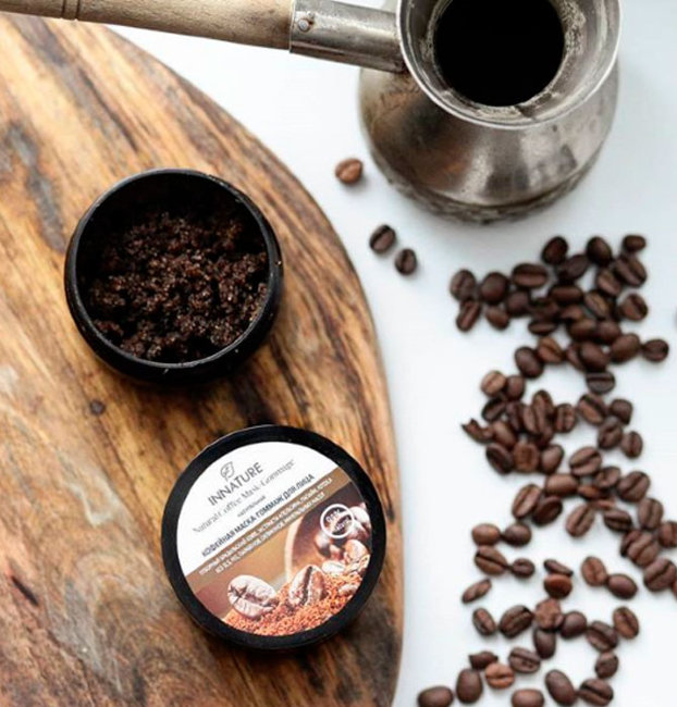 Innature Маска-гоммаж для лица натуральная кофейная, 50 мл
