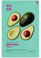 Holika Holika Pure Essence Mask Sheet Avocado Успокаивающая тканевая маска для лица с экстрактом авакадо, 20 мл