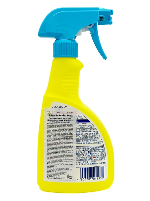 Lion Чистящее средство для ванных комнат универсальное с ароматом апельсина, пульверизатор Look For Bathroom, 400 мл Lion Чистящее средство для ванных комнат универсальное с ароматом апельсина, пульверизатор Look For Bathroom, 400 мл