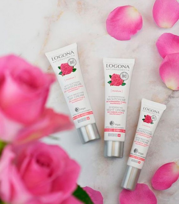 Logona Крем для кожи вокруг глаз с Био-Дамасской Розой и комплексом Kalpariane, 15 мл