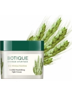 Biotique Крем для лица ночной омолаживающий с пшеницей Bio Wheat Germ Youthful Nourishing Night Cream, 50 г Biotique Крем для лица ночной омолаживающий с пшеницей Bio Wheat Germ Youthful Nourishing Night Cream, 50 г