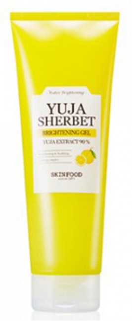 SKINFOOD Yuja Sherbet Brightening Gel 90 Гель-щербет с экстрактом лимона, 250 мл
