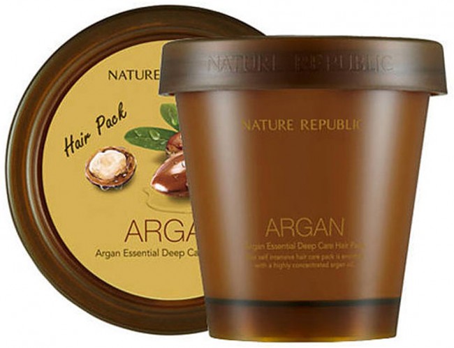 NATURE REPUBLIC Argan Essential Deep Care Hair Pack Укрепляющая маска, 200 мл NATURE REPUBLIC Argan Essential Deep Care Hair Pack Укрепляющая маска, 200 мл