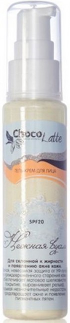 ChocoLatte Гель-крем для лица Нежная Вуаль дневной, SPF 20, матирующий, для жирной, комбинированной кожи, 50 мл