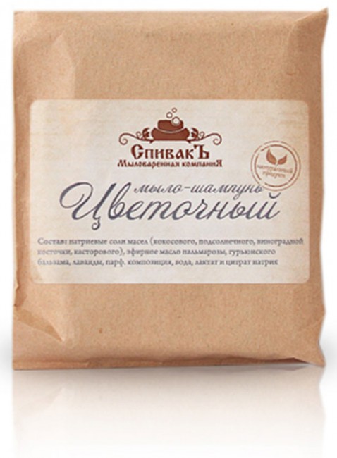 СпивакЪ Мыло-шампунь Цветочное, 100 г