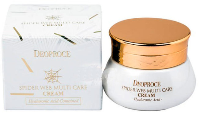 Deoproce Spider Web Multi Care Cream Омолаживающий крем с протеинами паутины, 50 мл Deoproce Spider Web Multi Care Cream Омолаживающий крем с протеинами паутины, 50 мл