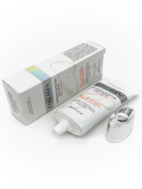 Enough Солнцезащитный крем 3 в 1 с коллагеном Collagen Whitening Moisture Sun Cream 3 in 1 SPF50+ PA++++, 50 г Enough Солнцезащитный крем 3 в 1 с коллагеном Collagen Whitening Moisture Sun Cream 3 in 1 SPF50+ PA++++, 50 г