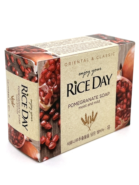 LION Мыло туалетное с экстрактом граната и пиона Rice Day Soap (Yu), 100 г LION Мыло туалетное с экстрактом граната и пиона Rice Day Soap (Yu), 100 г