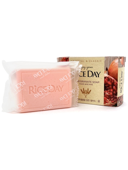 LION Мыло туалетное с экстрактом граната и пиона Rice Day Soap (Yu), 100 г LION Мыло туалетное с экстрактом граната и пиона Rice Day Soap (Yu), 100 г