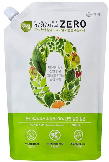 KeraSys Soonsaem Zero Средство для мытья посуды, 1 л (запасной блок)