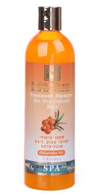 Health and Beauty Шампунь для сухих и окрашенных волос с маслом Облепихи, 400 мл Health and Beauty Шампунь для сухих и окрашенных волос с маслом Облепихи, 400 мл