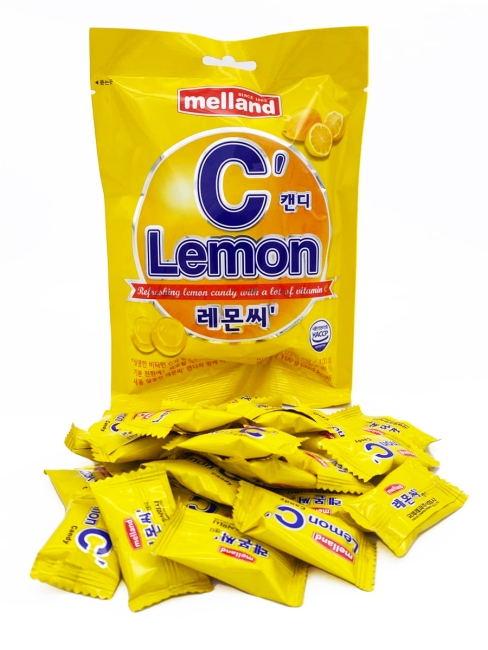 Melland Конфеты жевательные Лимонные Lemon C, 2 уп*100 г Melland Конфеты жевательные Лимонные Lemon C, 2 уп*100 г