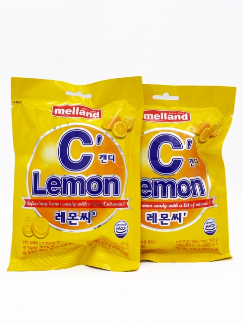 Melland Конфеты жевательные Лимонные Lemon C, 2 уп*100 г Melland Конфеты жевательные Лимонные Lemon C, 2 уп*100 г
