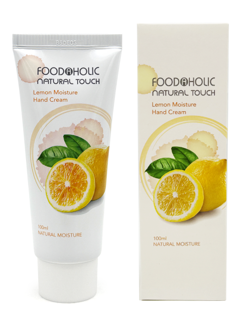 FoodaHolic Увлажняющий крем для рук с экстрактом лимона Natural Touch Lemon Moisture Hand Cream, 100 мл