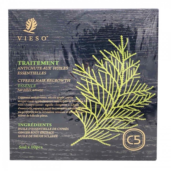 VIESO Эссенция для волос с экстрактом кипариса для активации роста (активатор фолликул) Cypress Hair Regrowth Essence, 10*5 мл VIESO Эссенция для волос с экстрактом кипариса для активации роста (активатор фолликул) Cypress Hair Regrowth Essence, 10*5 мл