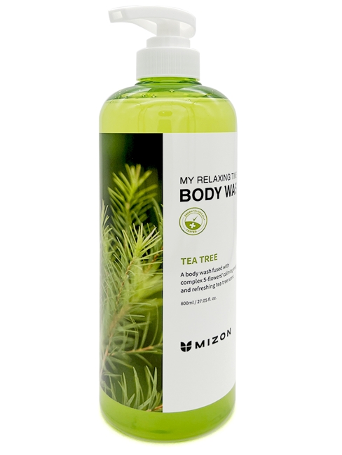 Mizon Гель для душа расслабляющий с экстрактом чайного дерева My Relaxing Time Body Wash Teatree, 800 мл
