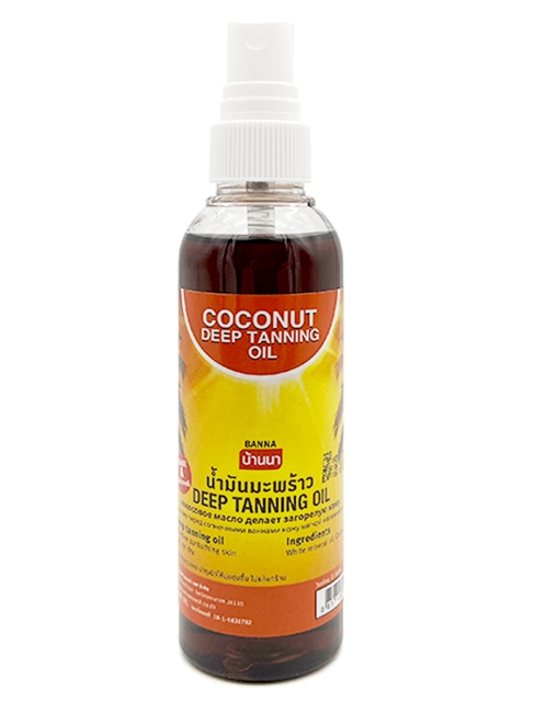 Banna Масло для загара кокосовое Coconut Deep Tanning Oil, 120 мл