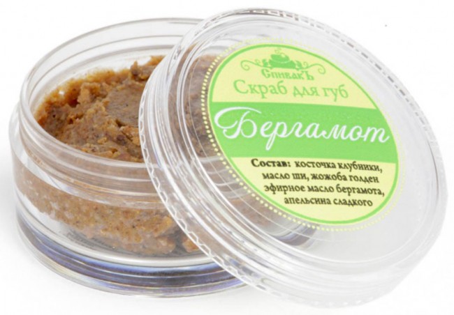 СпивакЪ Скраб для губ Бергамот, 15 г