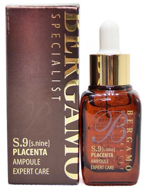 Bergamo Specialist S.Nine Placenta Ampoule Сыворотка ампульная S9 с экстрактом плаценты, 30 мл Bergamo Specialist S.Nine Placenta Ampoule Сыворотка ампульная S9 с экстрактом плаценты, 30 мл