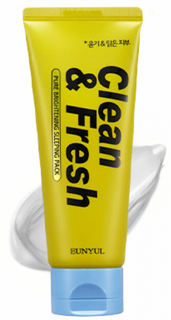 EUNYUL Clean & Fresh Pure Brightening Sleeping Pack Ночная маска для сияния кожи, 120 мл