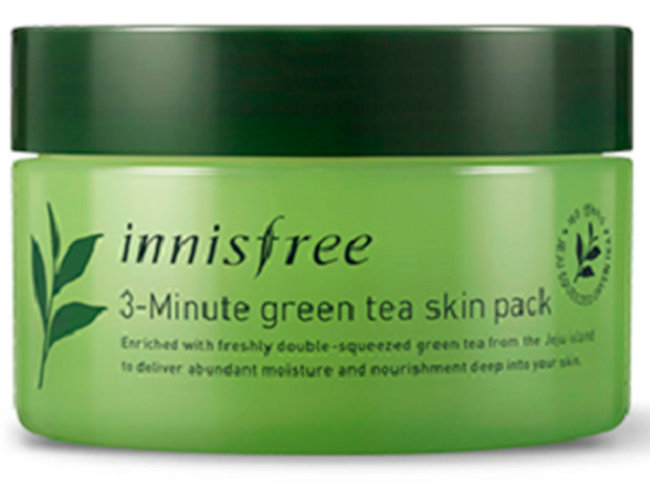 Innisfree 3-Minute Green Tea Skin Pack Интенсивная трех-минутная маска, 100 шт Innisfree 3-Minute Green Tea Skin Pack Интенсивная трех-минутная маска, 100 шт