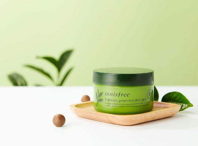 Innisfree 3-Minute Green Tea Skin Pack Интенсивная трех-минутная маска, 100 шт Innisfree 3-Minute Green Tea Skin Pack Интенсивная трех-минутная маска, 100 шт