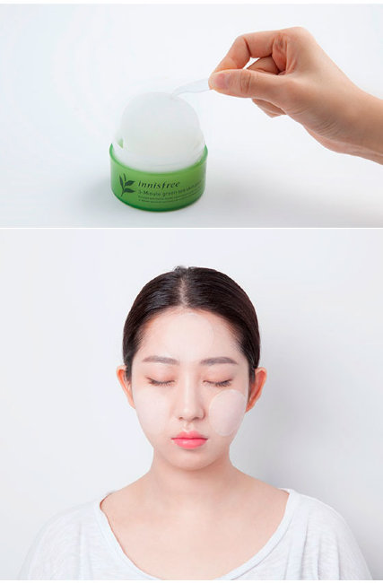 Innisfree 3-Minute Green Tea Skin Pack Интенсивная трех-минутная маска, 100 шт Innisfree 3-Minute Green Tea Skin Pack Интенсивная трех-минутная маска, 100 шт