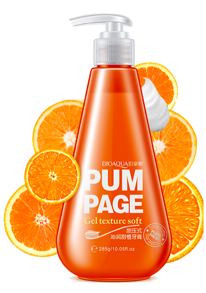 Bioaqua Pum Page Зубная паста - гель Сладкий апельсин, 285 г Bioaqua Pum Page Зубная паста - гель Сладкий апельсин, 285 г