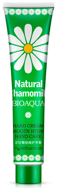 Bioaqua Natural Chamomile Hand Cream Крем для рук с ромашкой, 75 г