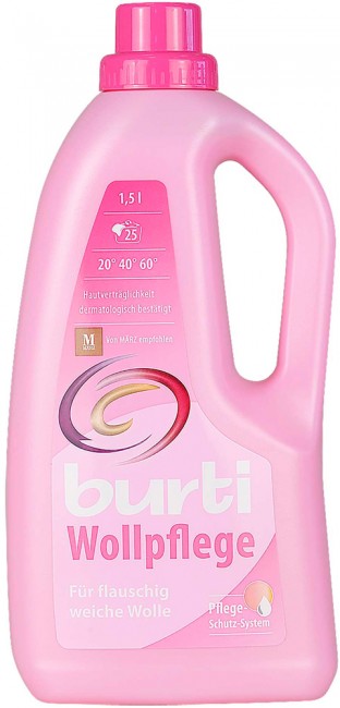 Burti Wollpflege Жидкое средство для стирки изделий из шерсти, 1,5 л Burti Wollpflege Жидкое средство для стирки изделий из шерсти, 1,5 л