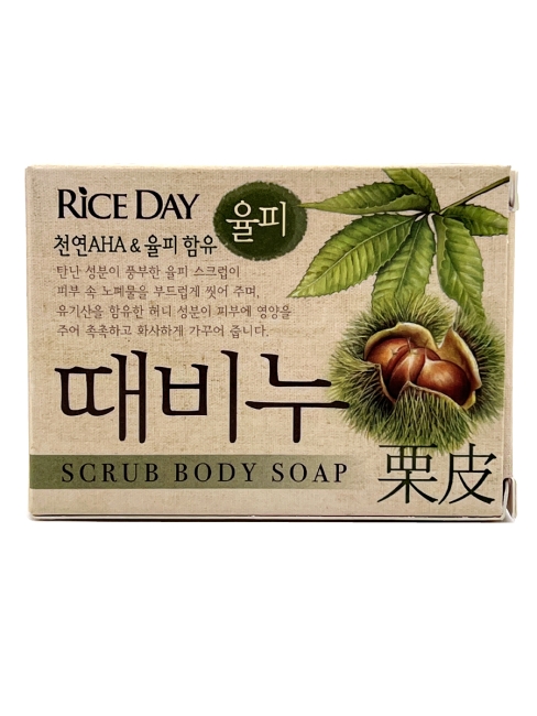 LION Мыло-скраб для тела с медом и каштаном Rice Day Scrub Body Soap, 100 г LION Мыло-скраб для тела с медом и каштаном Rice Day Scrub Body Soap, 100 г