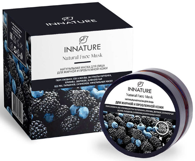 Innature Маска для лица для жирной и проблемной кожи, 50 мл Innature Маска для лица для жирной и проблемной кожи, 50 мл