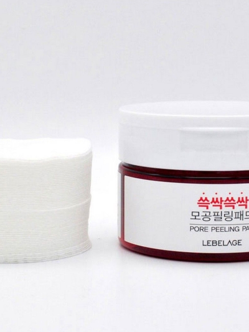 Lebelage Пилинг-пэды для очищения кожи лица Pore Peeling Pad, 60 шт