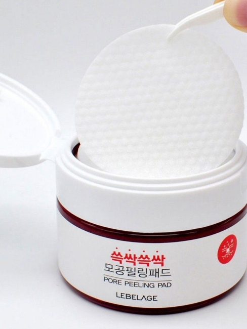 Lebelage Пилинг-пэды для очищения кожи лица Pore Peeling Pad, 60 шт