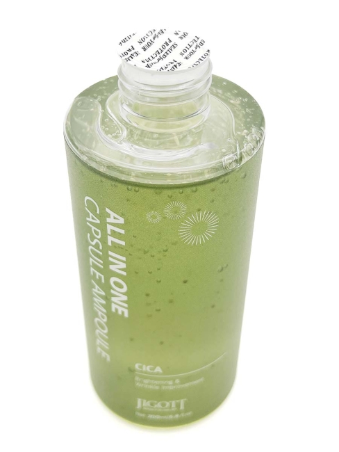 Jigott Сыворотка для лица мультифункциональная с экстрактом центеллы азиатской All-In-One Cica Capsule Ampoule, 200 мл